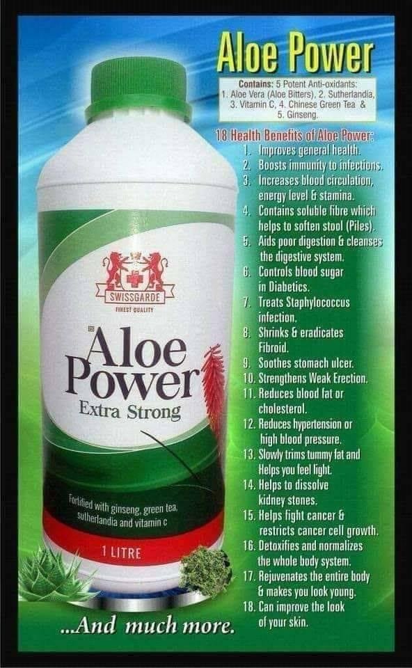 Aloe Poweyour General Good Health