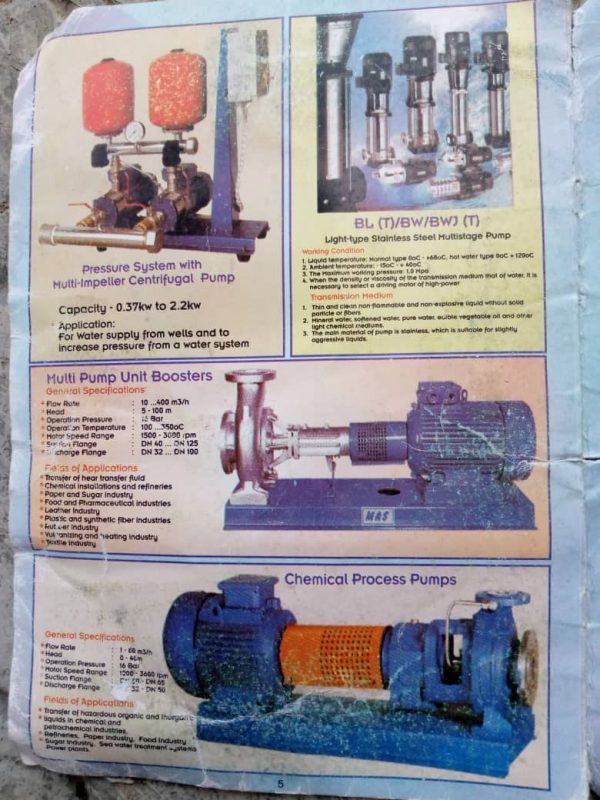 Pressure System With Multi-Impeller Centrifugal Pumps