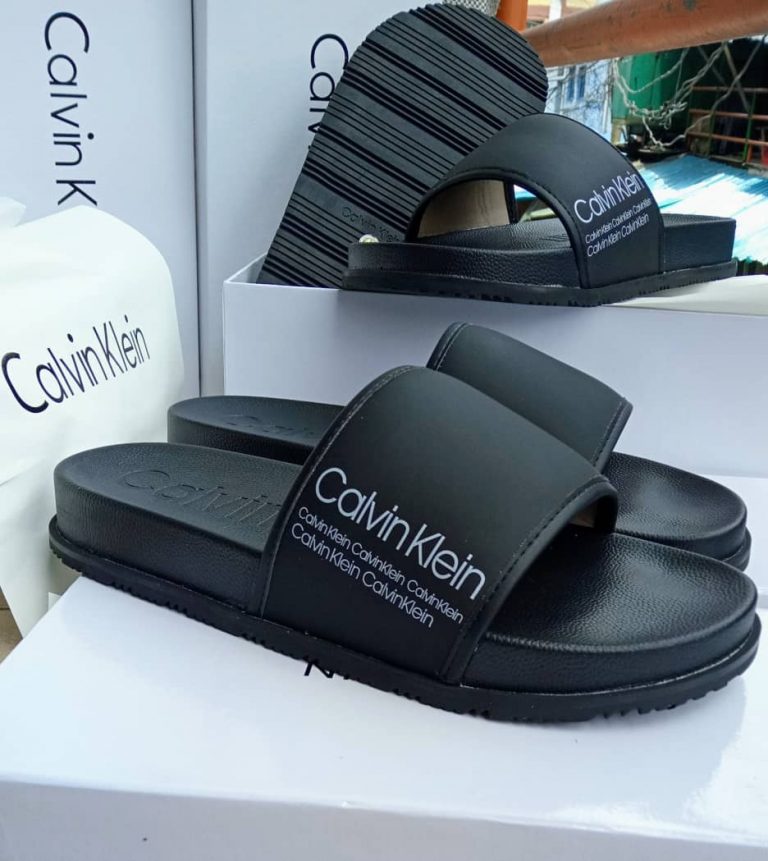 calvin klein slippers pink