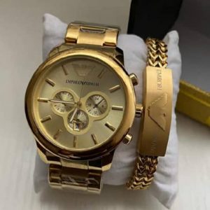 Best Men Gold Wrist Watch And Bracelet For Sale