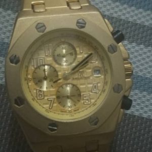 Ap Gold Chain Wrist Watch For Sale
