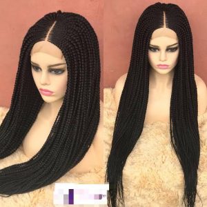 Long Box Braided Wigs With Full Closure