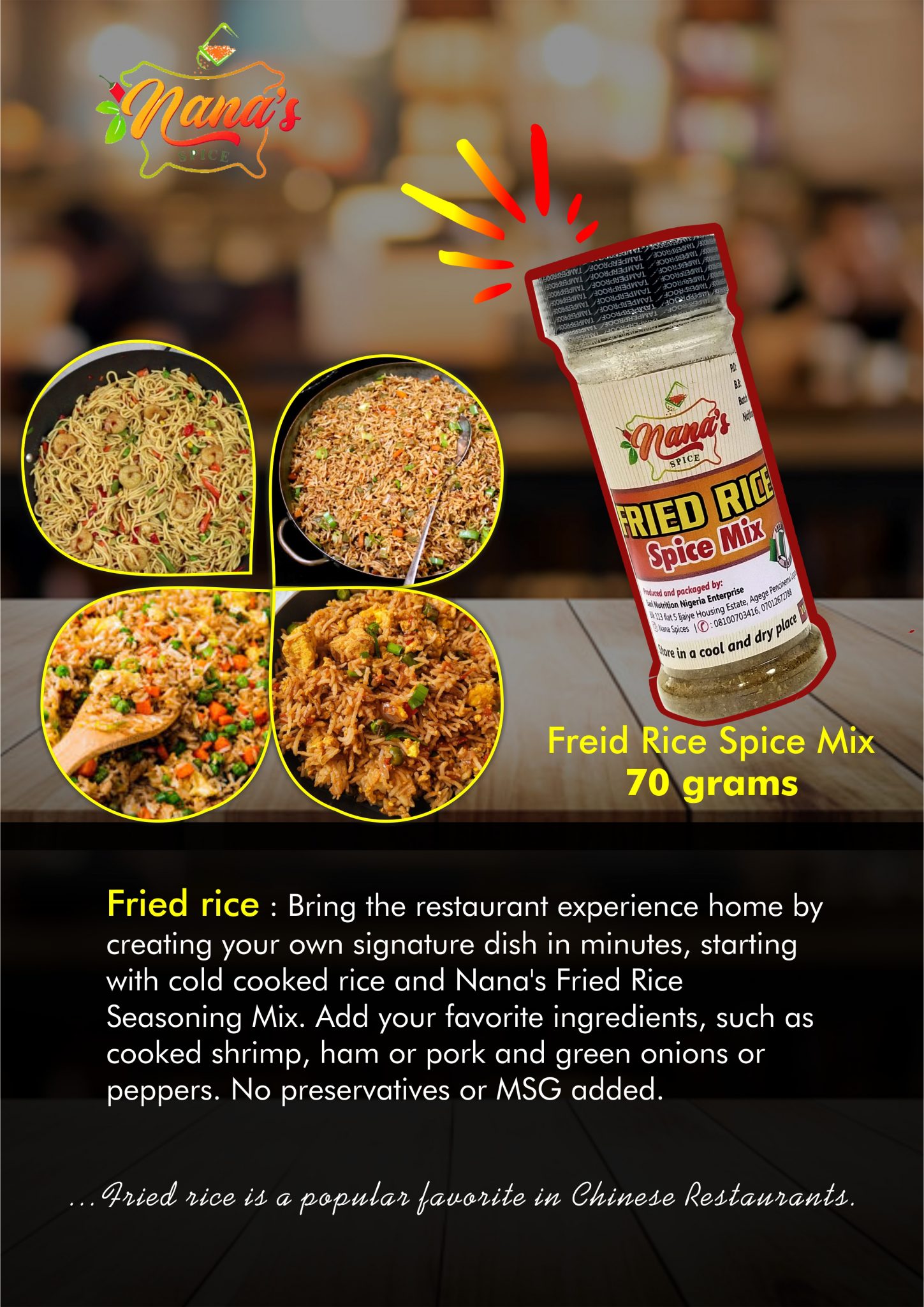 Komback | Fried Rice Spices And Herbs