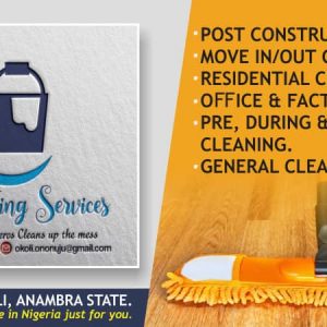 Jerros Cleaning Services Ajalli, Awka, Anambra